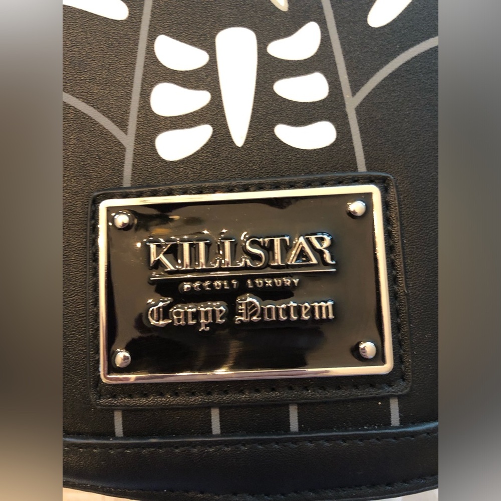 KILLSTAR Batbone coffin shaped faux leather backpack - Picture 7 of 8